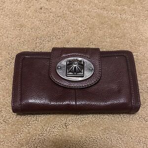 B. Makowsky Brown Leather Wallet